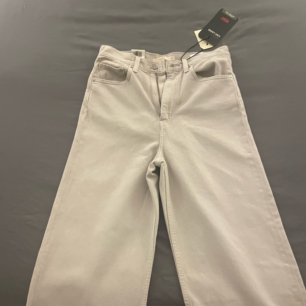 NEW Levi's Mushroom Grey High Loose Jeans Size 27